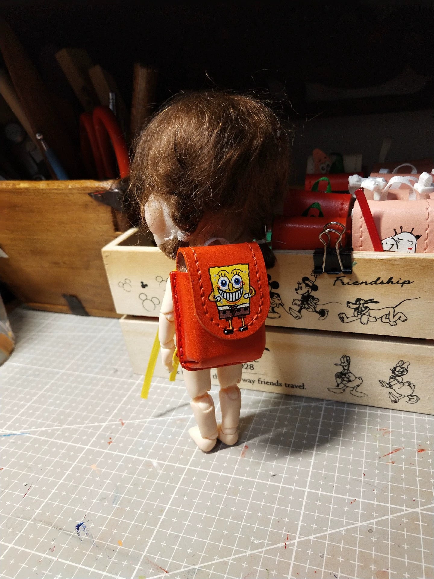 1:6 Scale Miniature Dollhouse Backpack For BJD GSC Ob11 Doll Accessories