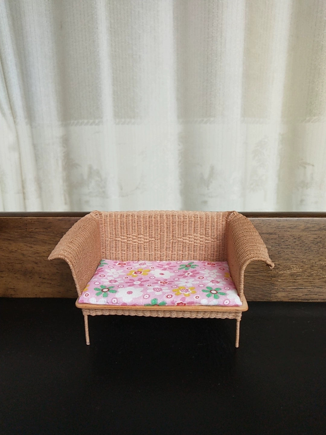 1:12 Scale Miniature Wicker Chair For Dollhouse BJD OB11 Doll Furniture Paper Rattan