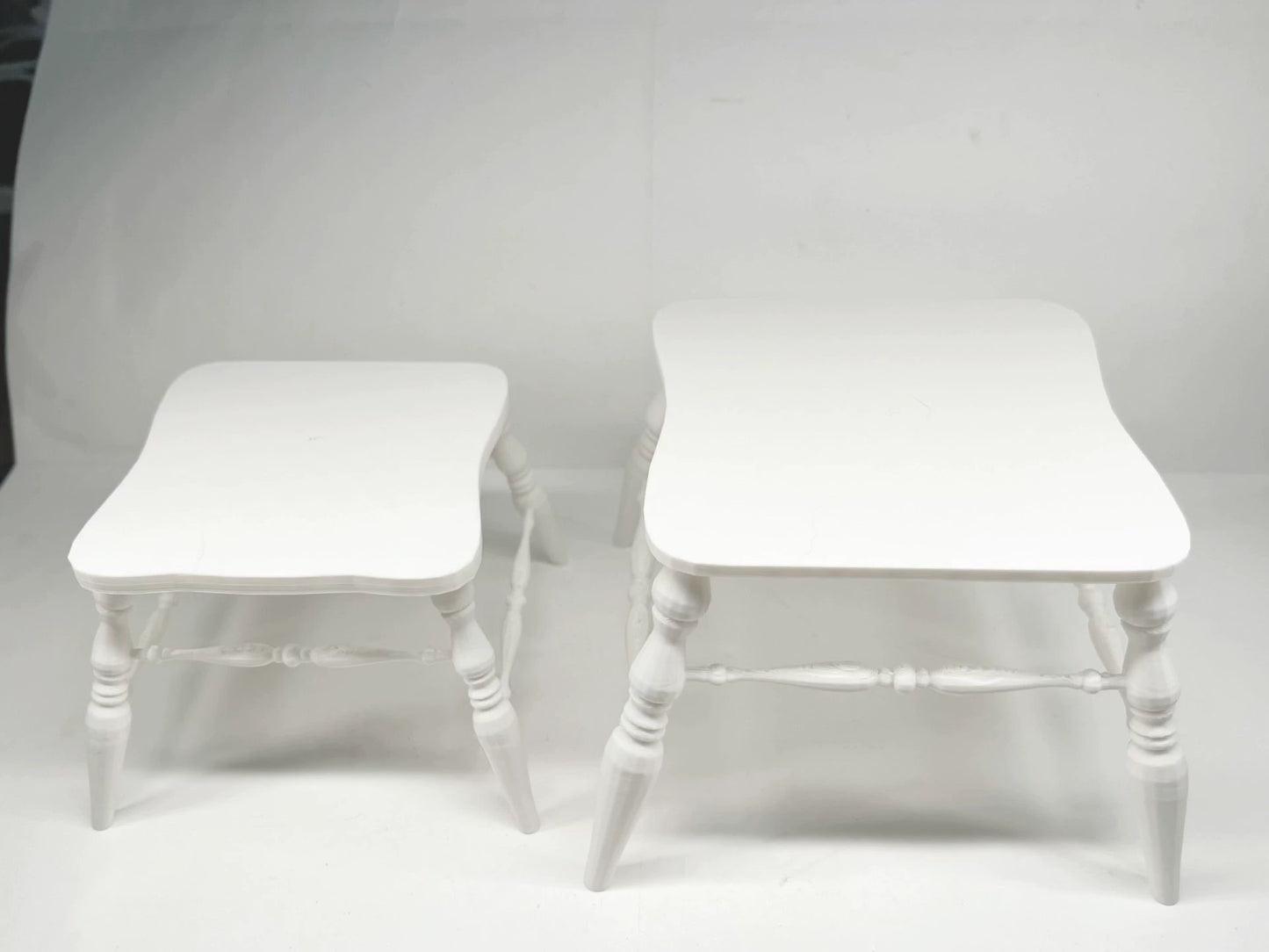 Mesa de centro de madera a escala 1:6, muebles de casa de muñecas en miniatura para sala de estar