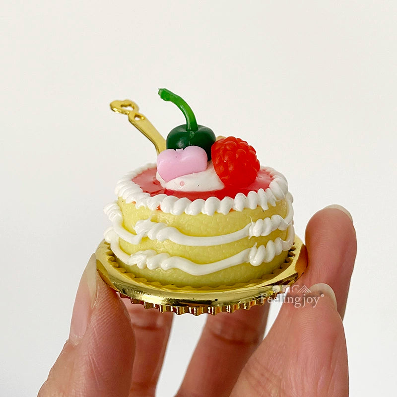 Gâteau miniature à l'échelle 1:6, dessert, modèle de poupée BJD, accessoire alimentaire miniature