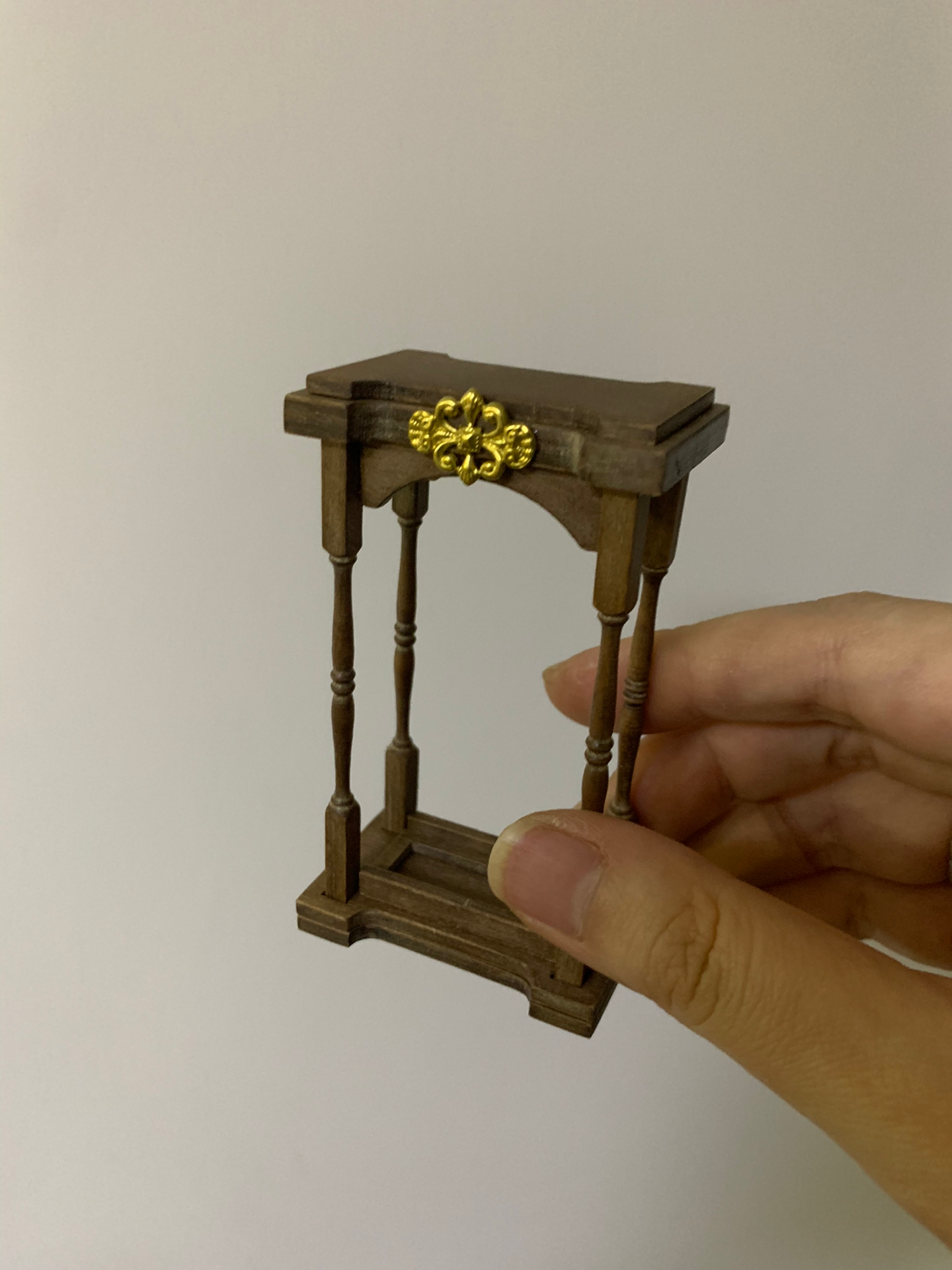 1:6 Scale Miniature Nordic Retro Wooden Cabinet Dollhouse Furniture For Blythe And Ob11 Dolls