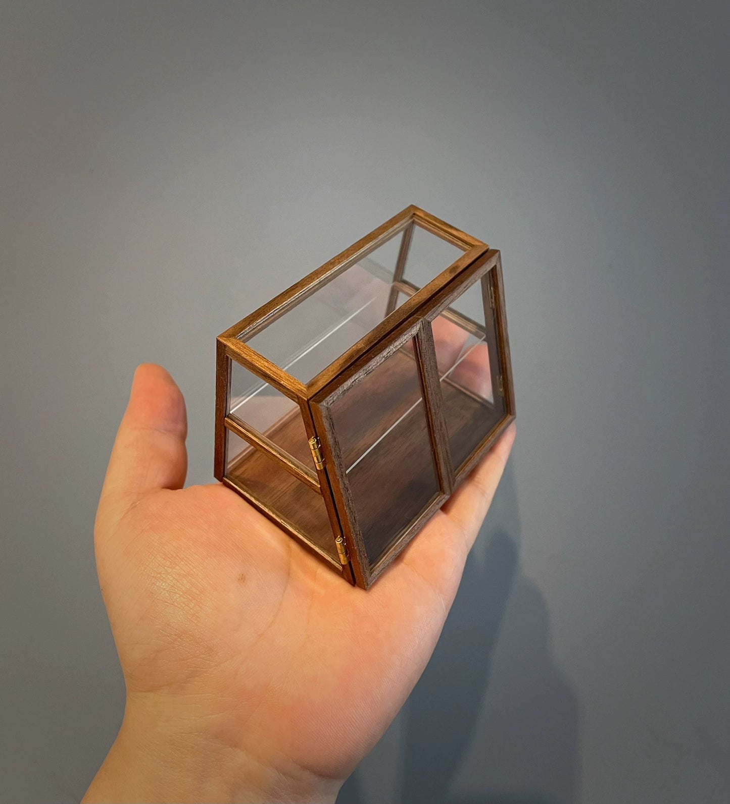Vitrine en bois à l'échelle 1:12, meubles miniatures pour maison de poupée