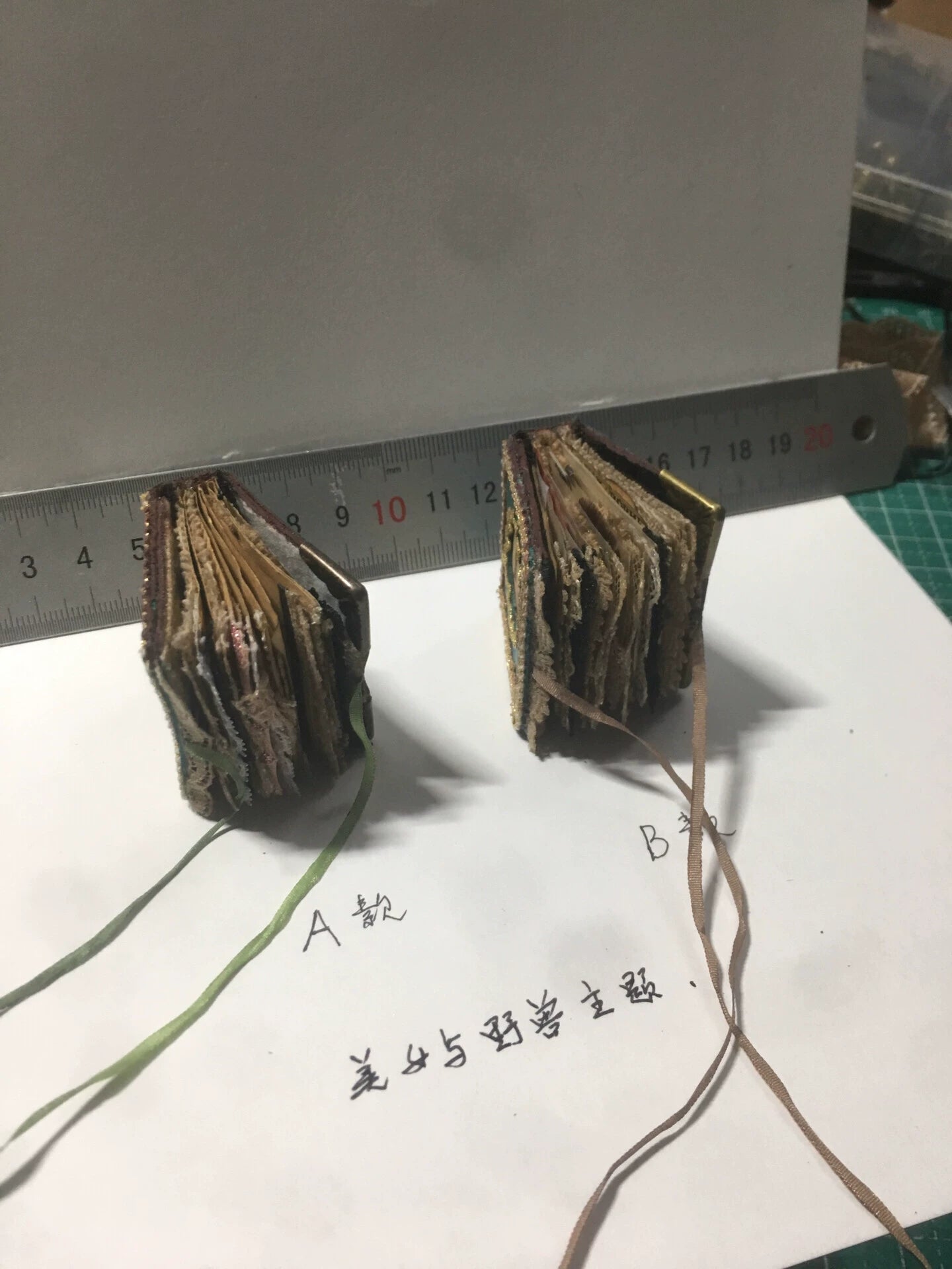 1:6 Scale Miniature Handmade Book Beauty And The Beast Notebook For Blythe Ob11 Dolls