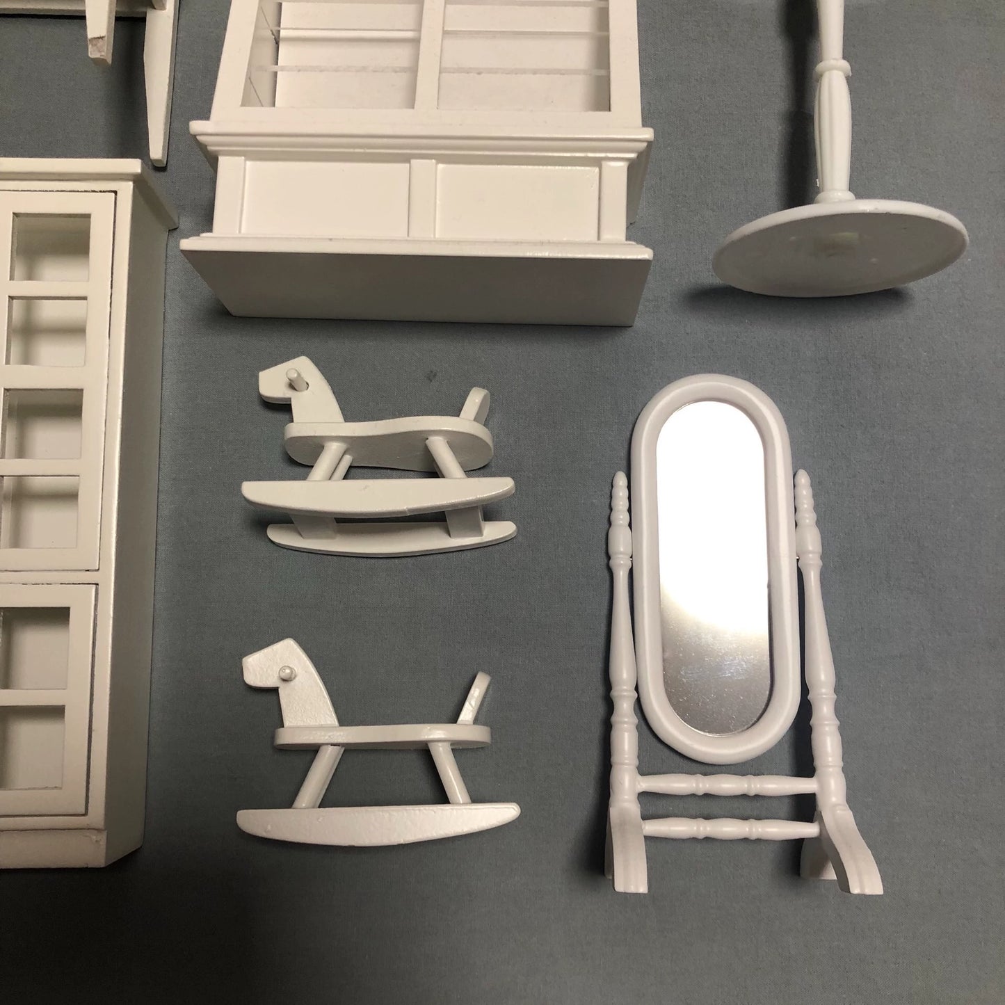 1:12 Scale White Dream Princess Dollhouse Miniature Furniture Set For Ob11 Dolls