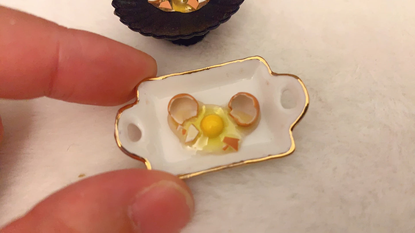 1:12 Scale Miniature Kitchen Baking Scene Accessories Handmade Dollhouse Food Play Set