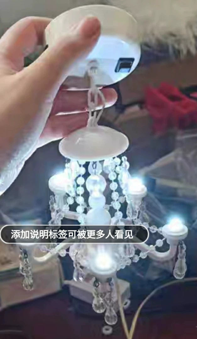 1:6 Scale BJD Lamp Stand White Miniature Dollhouse Furniture With Optional Flower Lampshade