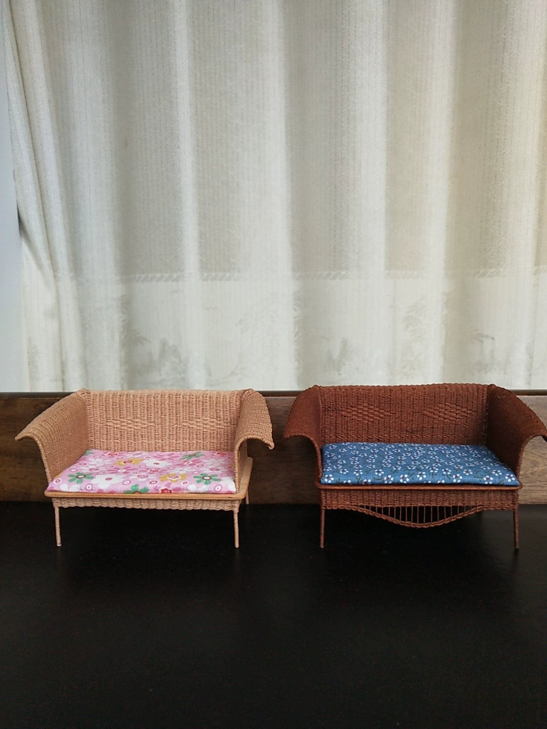 1:12 Scale Miniature Wicker Chair For Dollhouse BJD OB11 Doll Furniture Paper Rattan