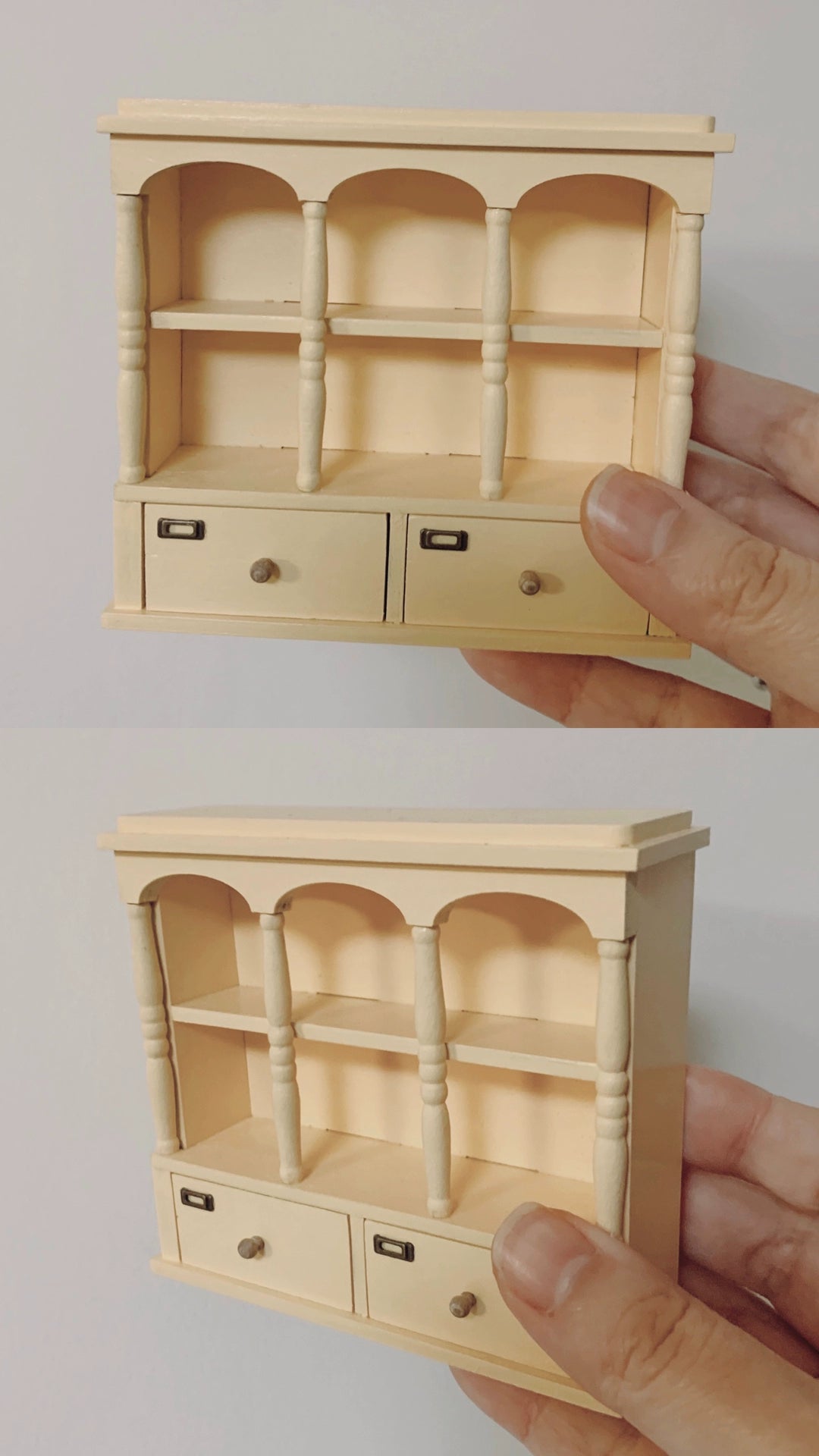 1:6 Scale Miniature Dollhouse Wooden Cabinet Wall Shelf Cupboard Dish Rack Retro Kitchen Furniture For Blythe Doll