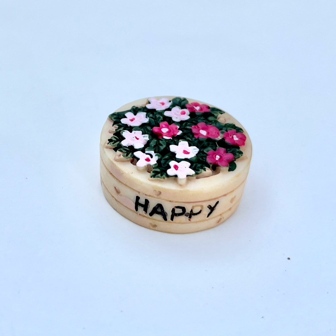 1:12 Scale Miniature Wooden Flower Stand With Potted Plants For Dollhouse Garden Scene BJD Furniture
