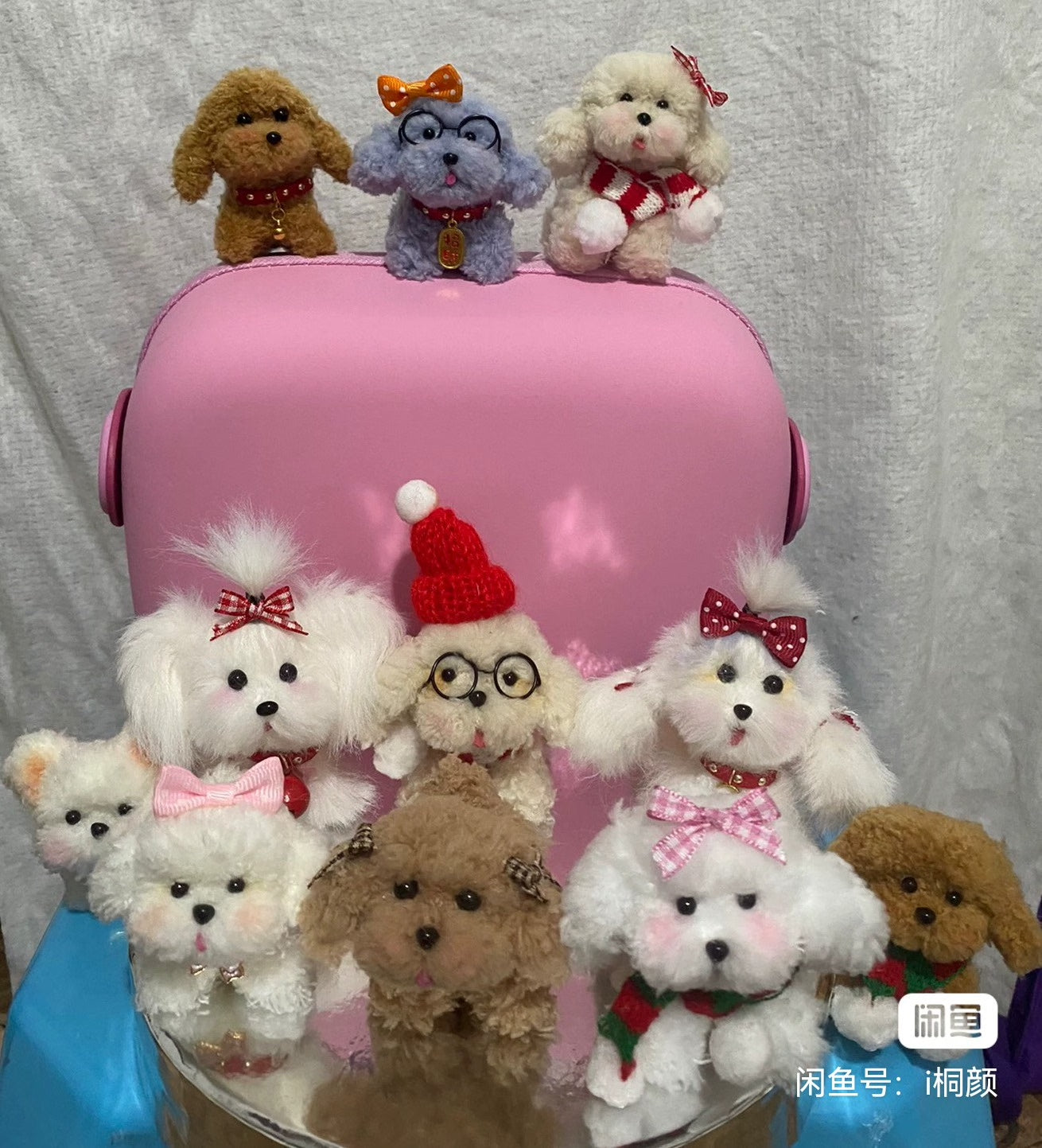 Miniatura de perro hecha a mano con alambre trenzado, escala 1:6, accesorio para casa de muñecas (1:12)