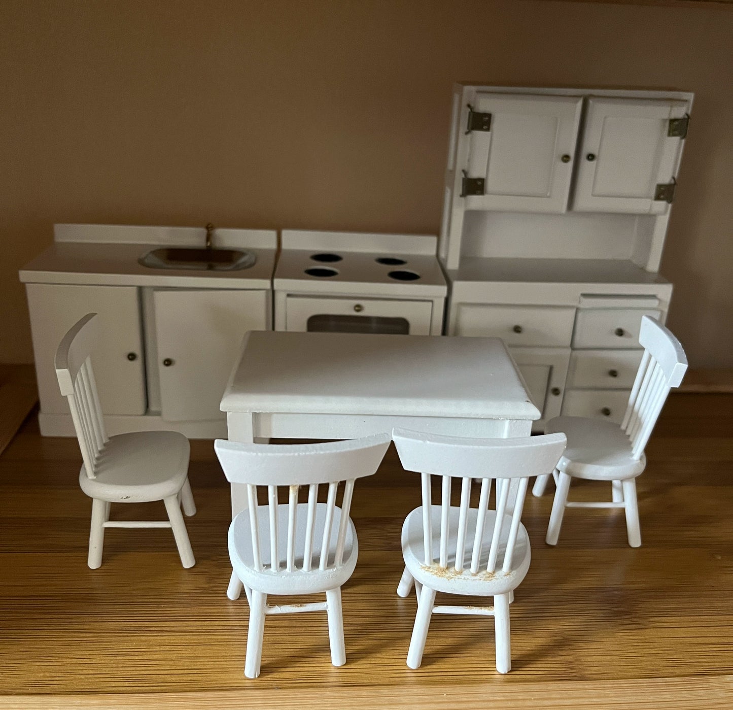 Meubles miniatures pour maison de poupée, échelle 1:12, cuisine, salle à manger, table, chaise, réfrigérateur, accessoires de scène BJD OB11