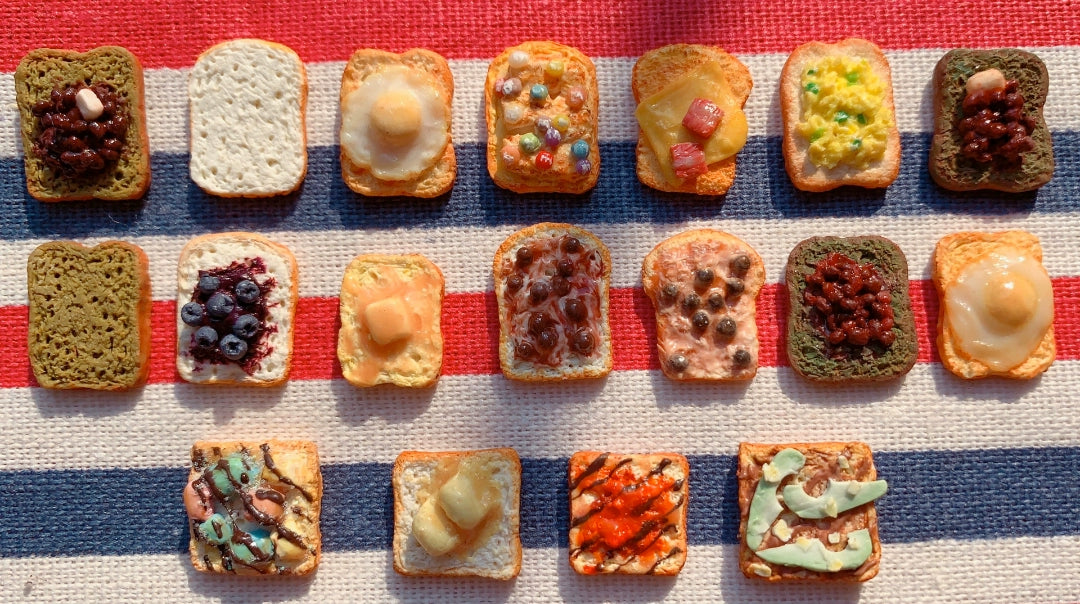 1:12 Scale Miniature Polymer Clay Bread Slices Simple And Detailed Options For Dollhouse Kitchen Decor