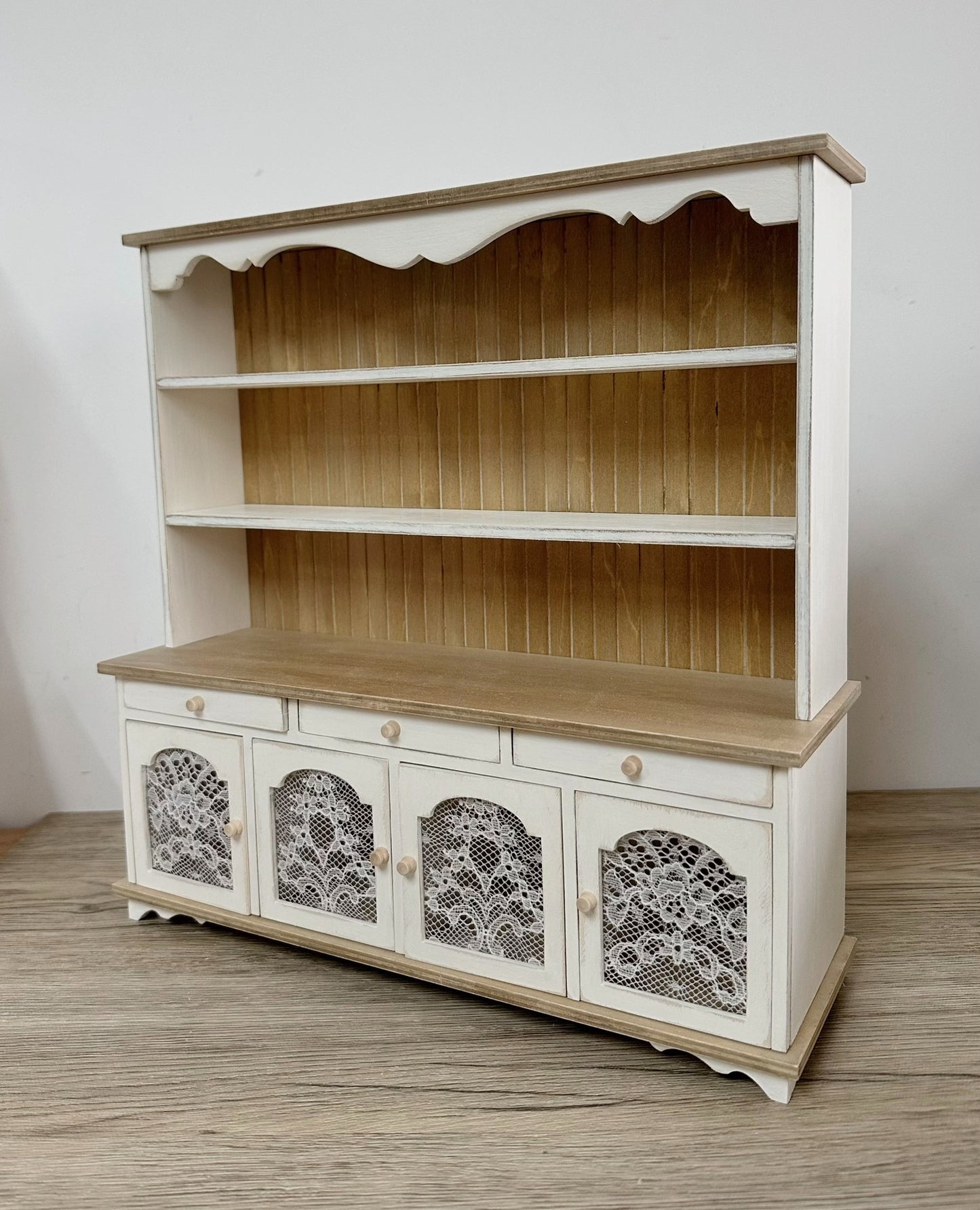 1:12 Scale Miniature French Vintage Sideboard Cabinet Dollhouse Furniture For Living Room Kitchen