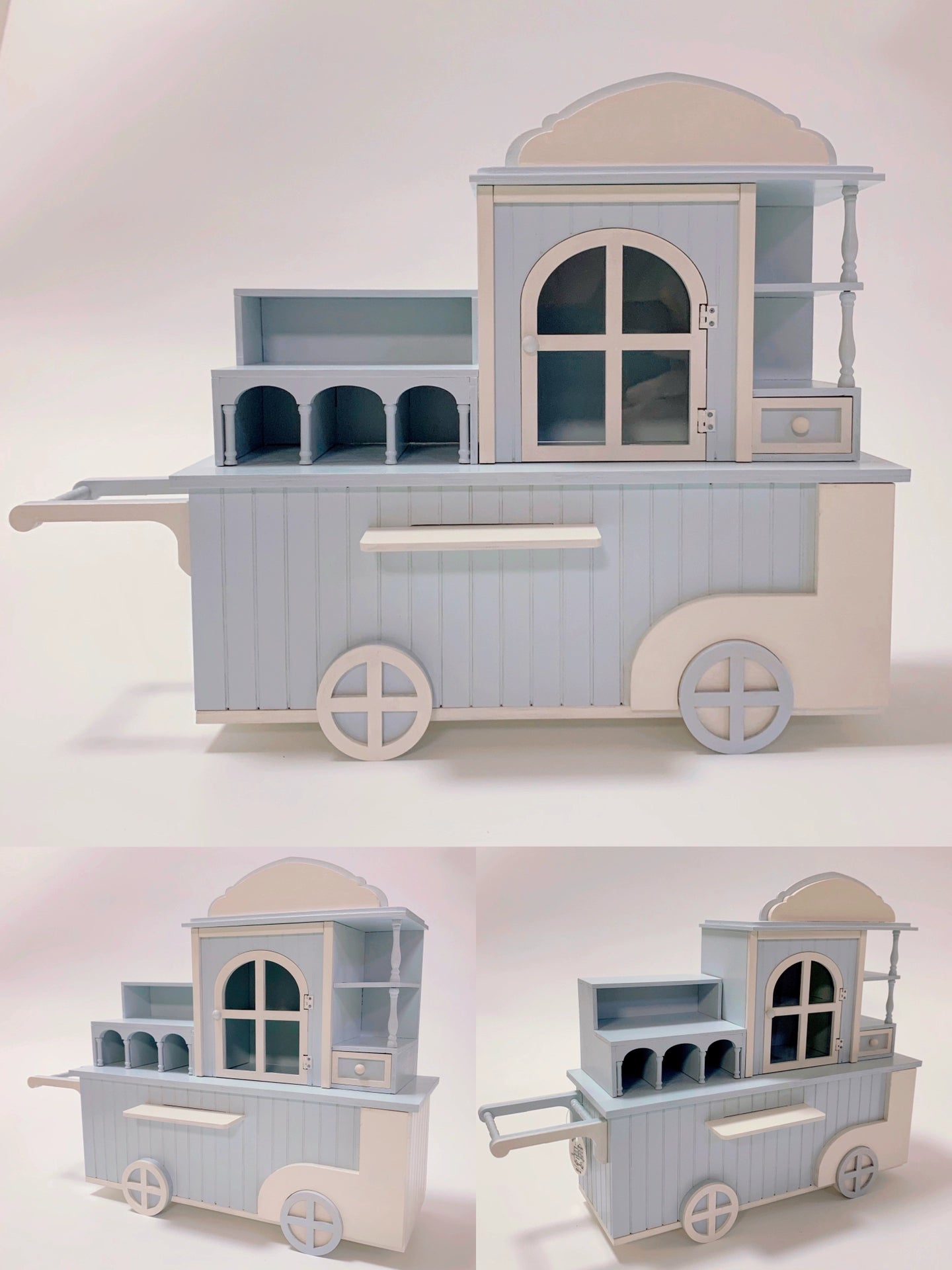 1:6 Scale 1:12 Scale Blythe Food Truck Miniature Dollhouse Kitchen Cart Play Room Accessory