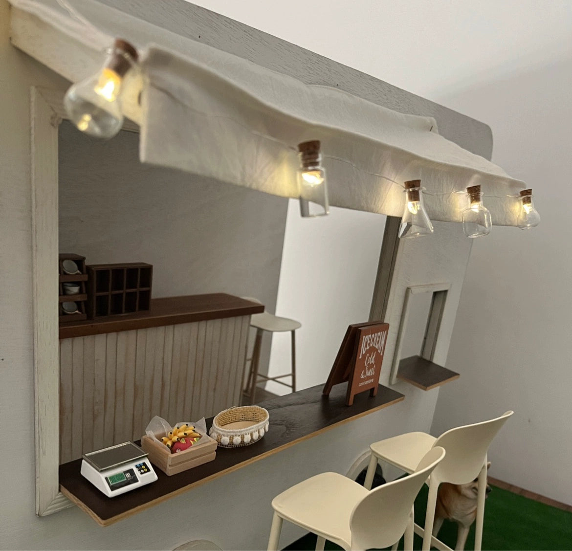 1:12 Scale Miniature Dollhouse LED String Lights For BJD Blythe OB11 GSC Dolls