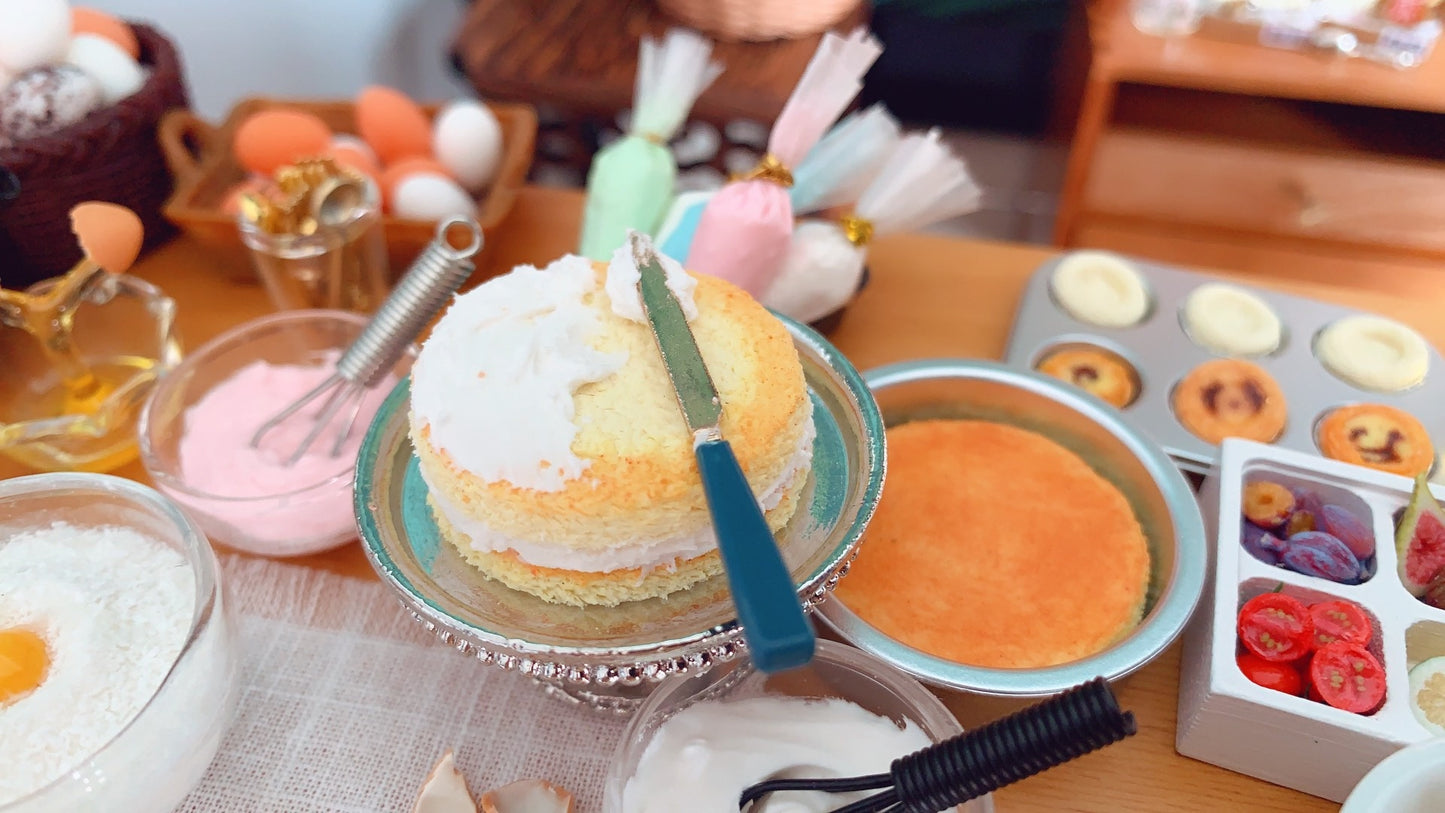 1:12 Scale Miniature Kitchen Baking Scene Accessories Handmade Dollhouse Food Play Set