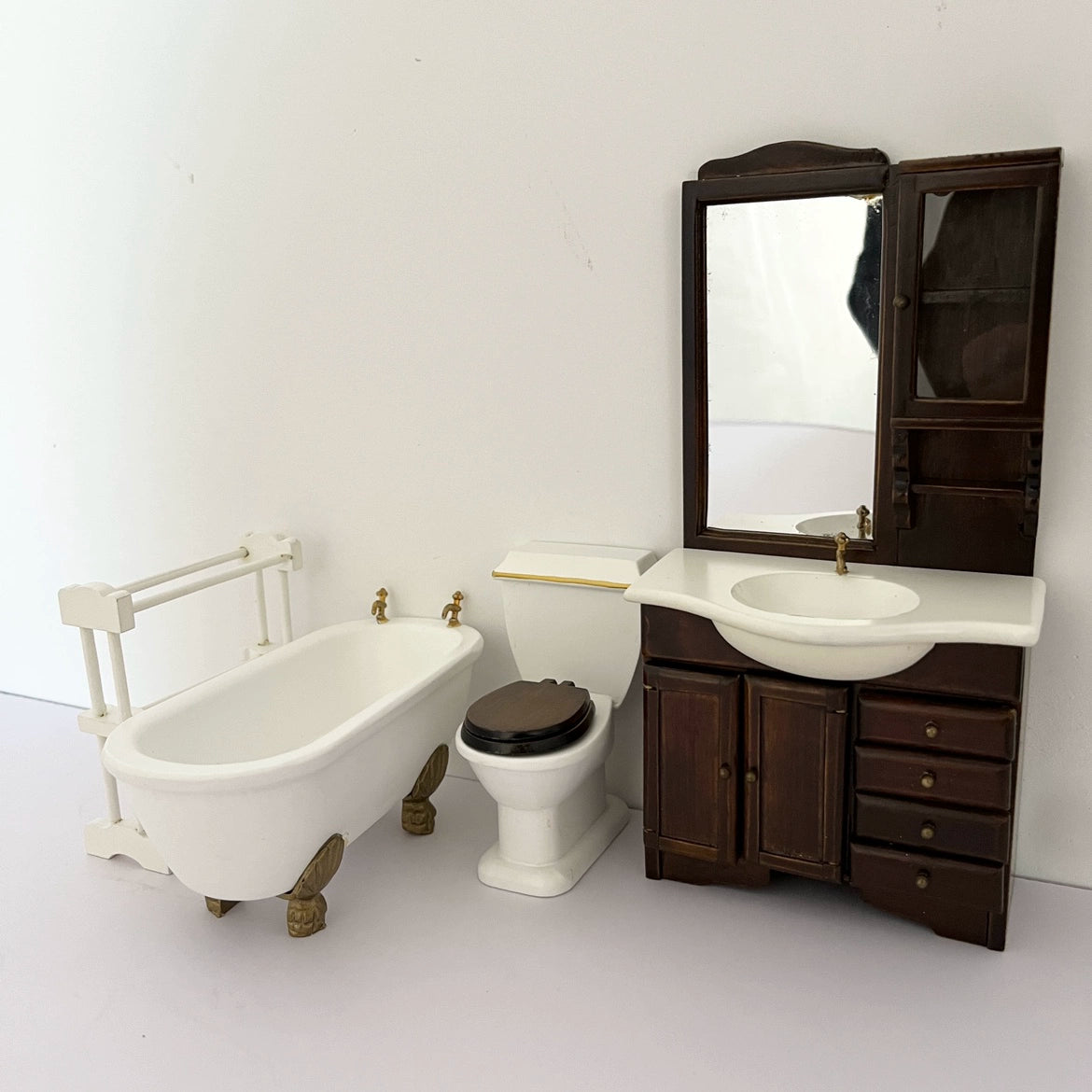 Conjunto de muebles de casa de muñecas en miniatura a escala 1:12 para figuras de acción BJD GSC OB11 y exhibición de modelos