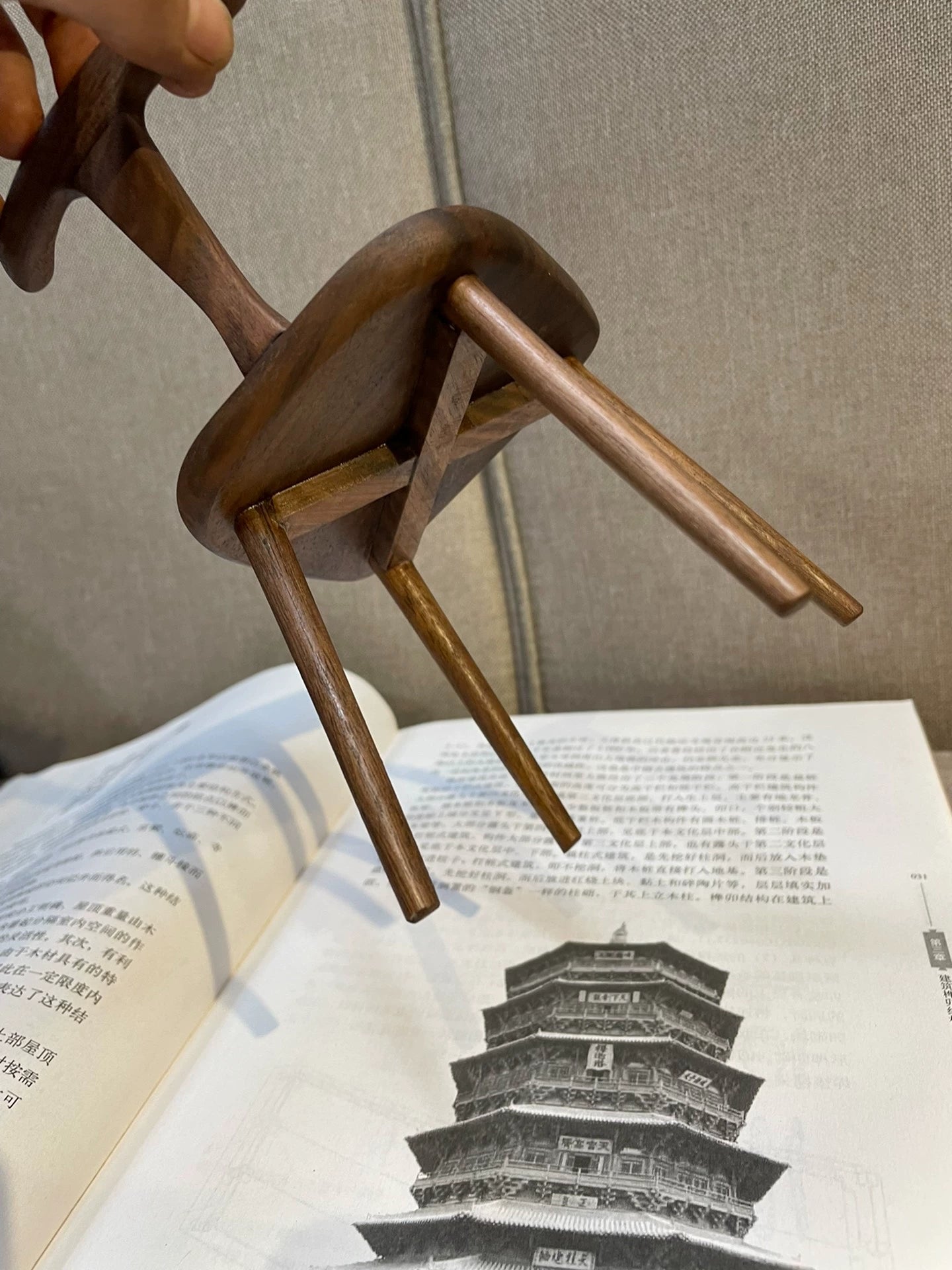 1:6 Scale Dining Chair Miniature Dollhouse Furniture