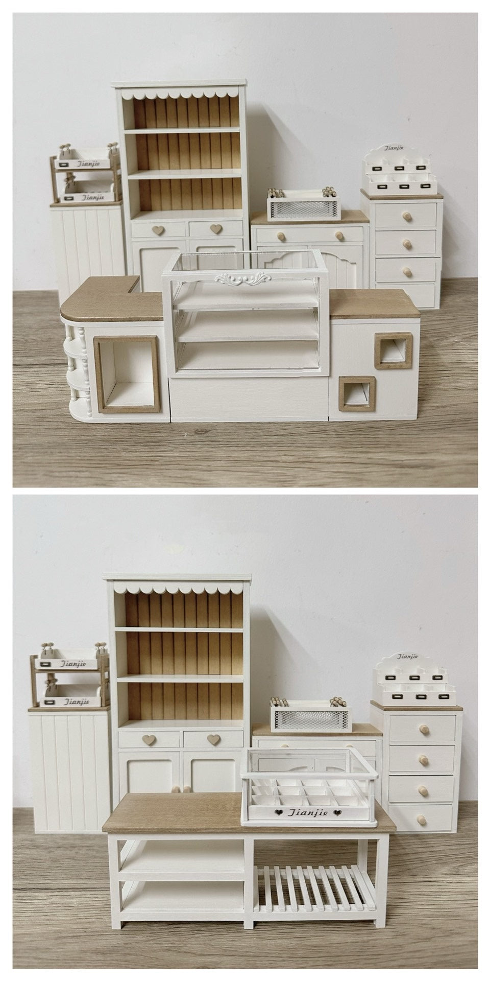 1:6 Scale Miniature Nordic Retro Wooden Cabinet For Blythe Dollhouse Custom Handmade Furniture
