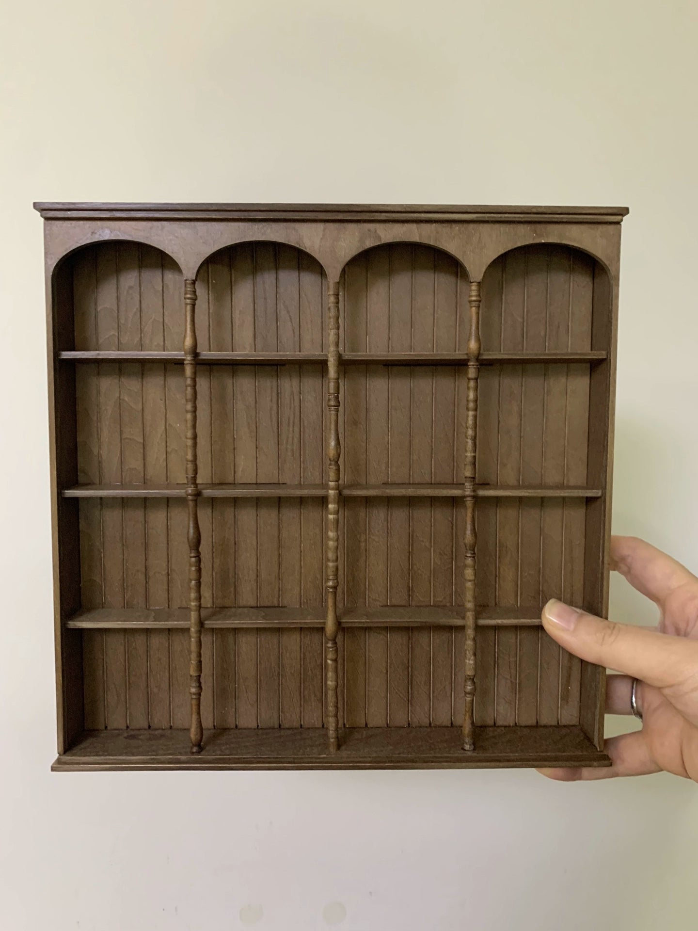 1:6 Scale 1:12 Scale Wooden Cabinet Bookshelf Display Shelf Miniature Dollhouse Furniture For Blythe Dolls