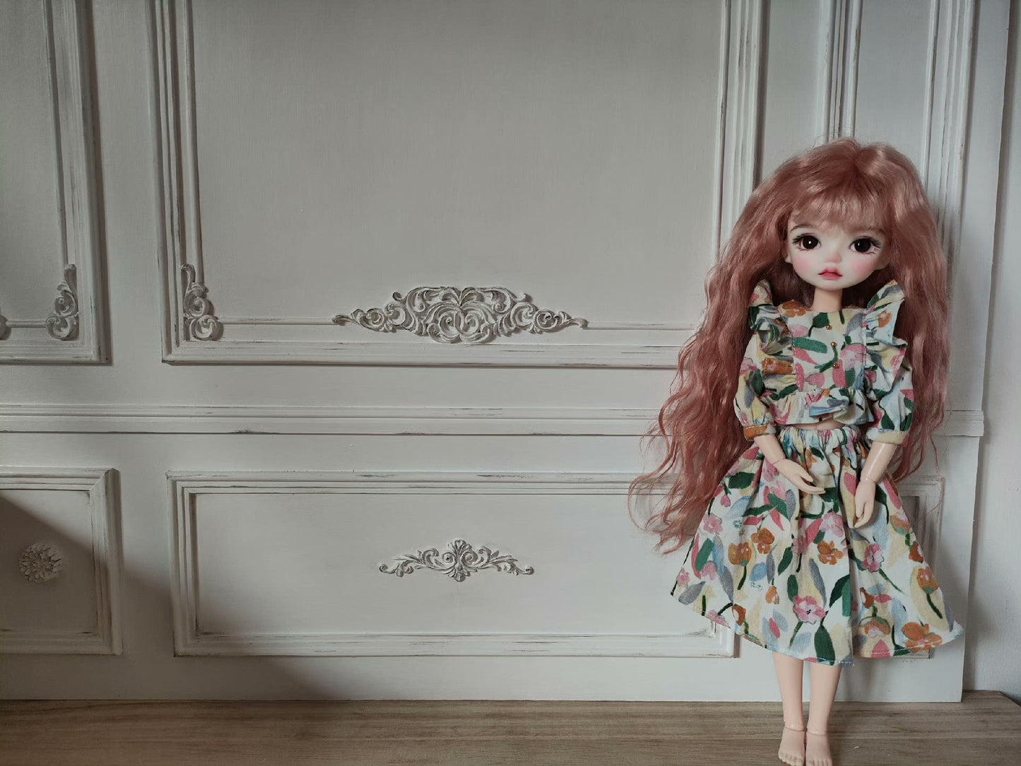 1:6 Scale Miniature Background Board For Blythe BJD Dollhouse Double Sided Display