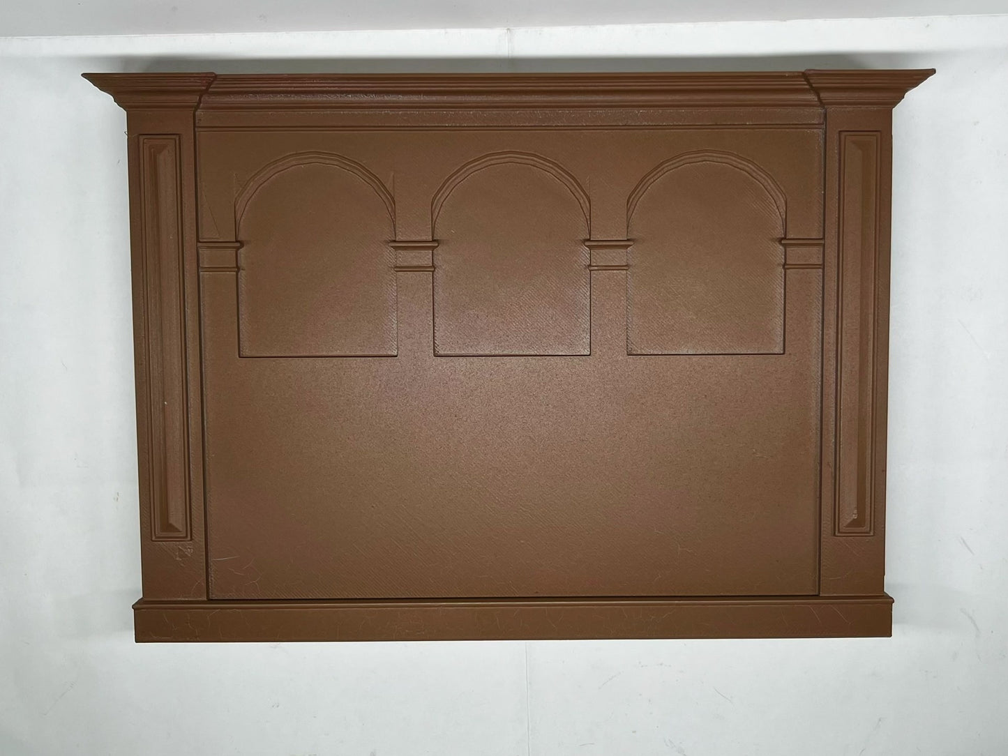 Tête de lit et pied de lit pour maison de poupée à l'échelle 1:6, meubles miniatures faits à la main