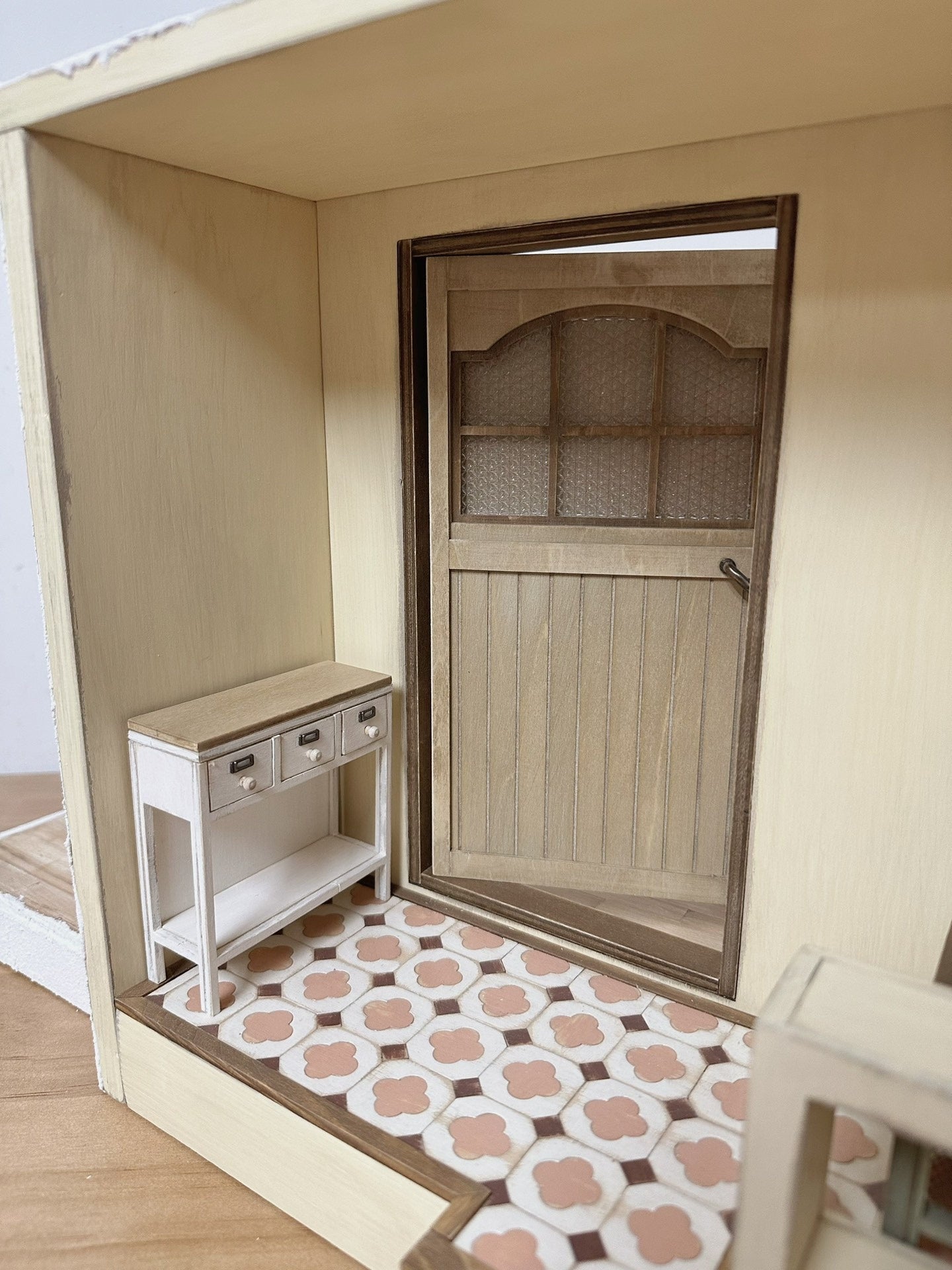 1:6 Scale Miniature Dollhouse Wooden Cabinet Sideboard Kitchen Furniture For Blythe Dolls