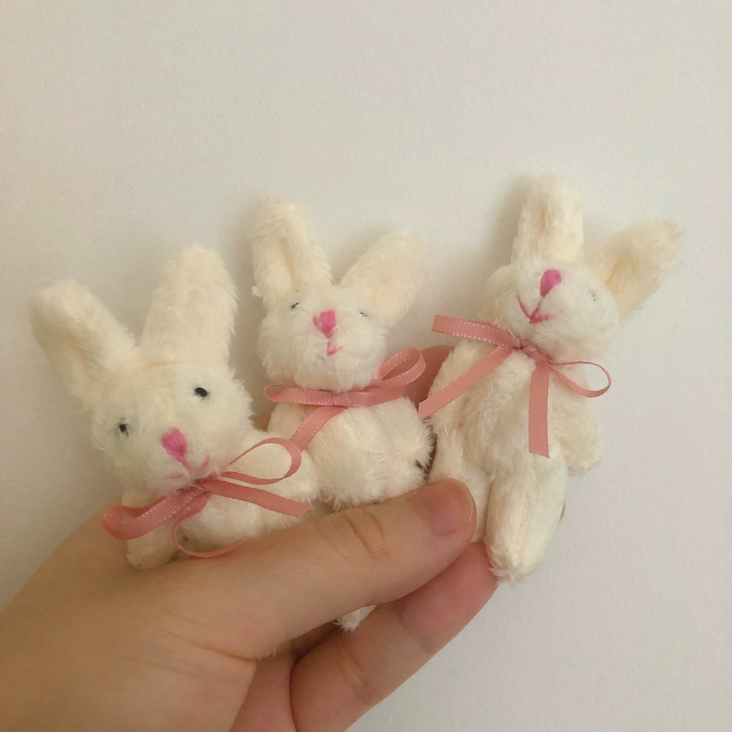 1:6 Scale Jointed Rabbit Bear Miniature Plush Doll BJD Companion