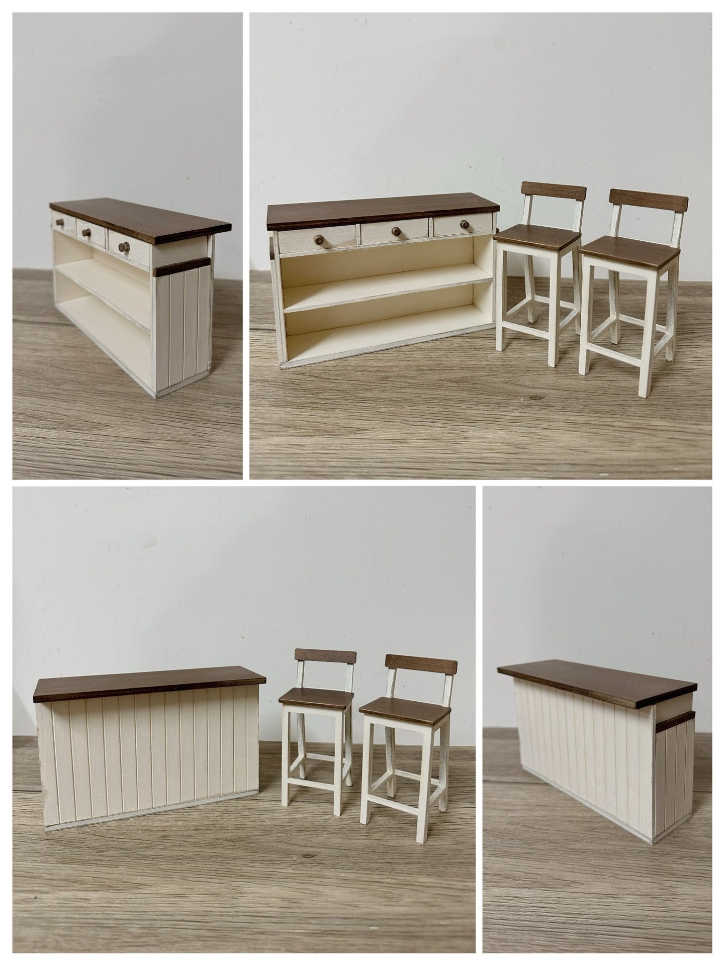 1:6 Scale Miniature Nordic Retro Wooden Cabinet For Blythe Dollhouse Custom Handmade Furniture