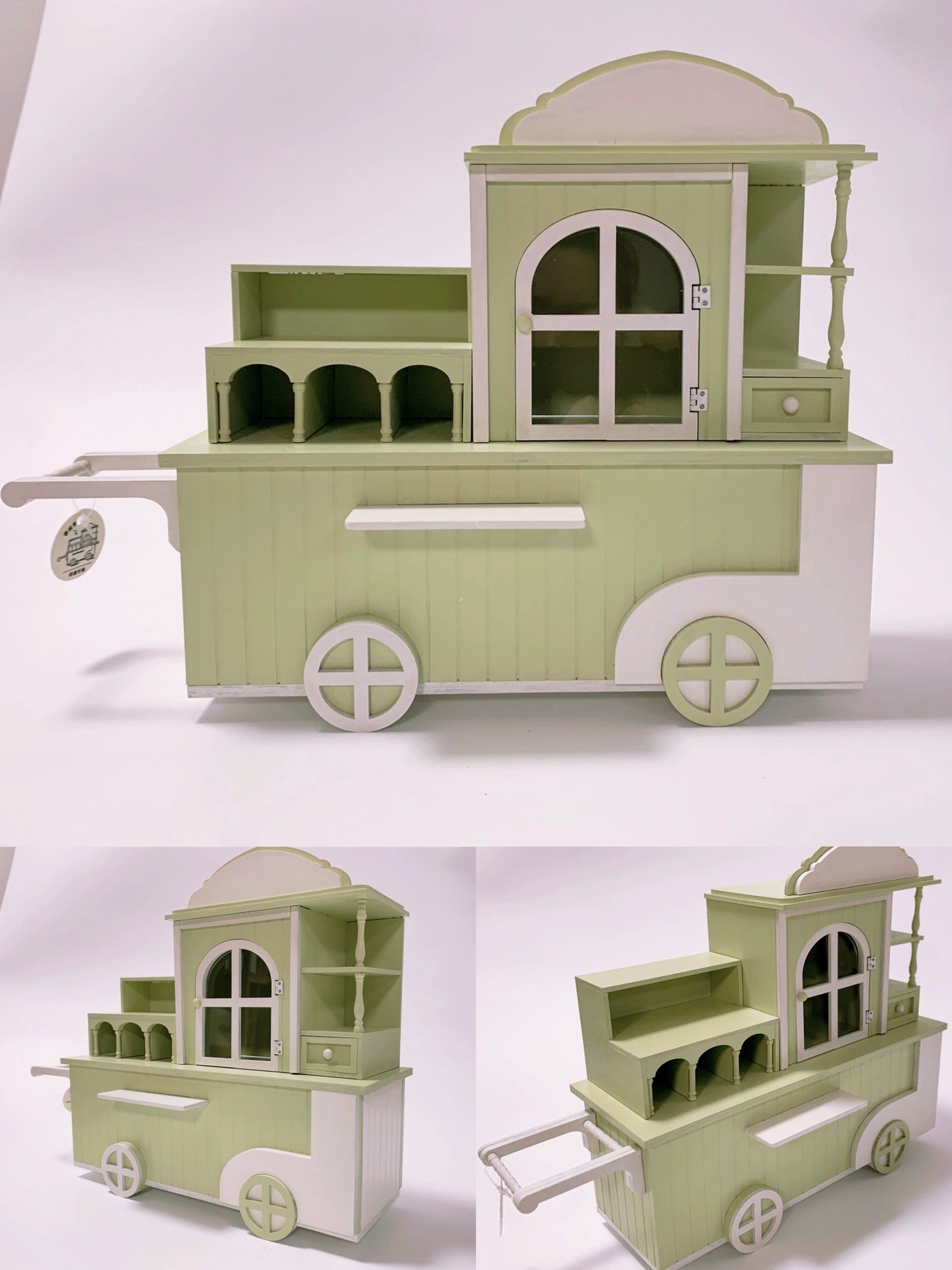1:6 Scale 1:12 Scale Blythe Food Truck Miniature Dollhouse Kitchen Cart Play Room Accessory