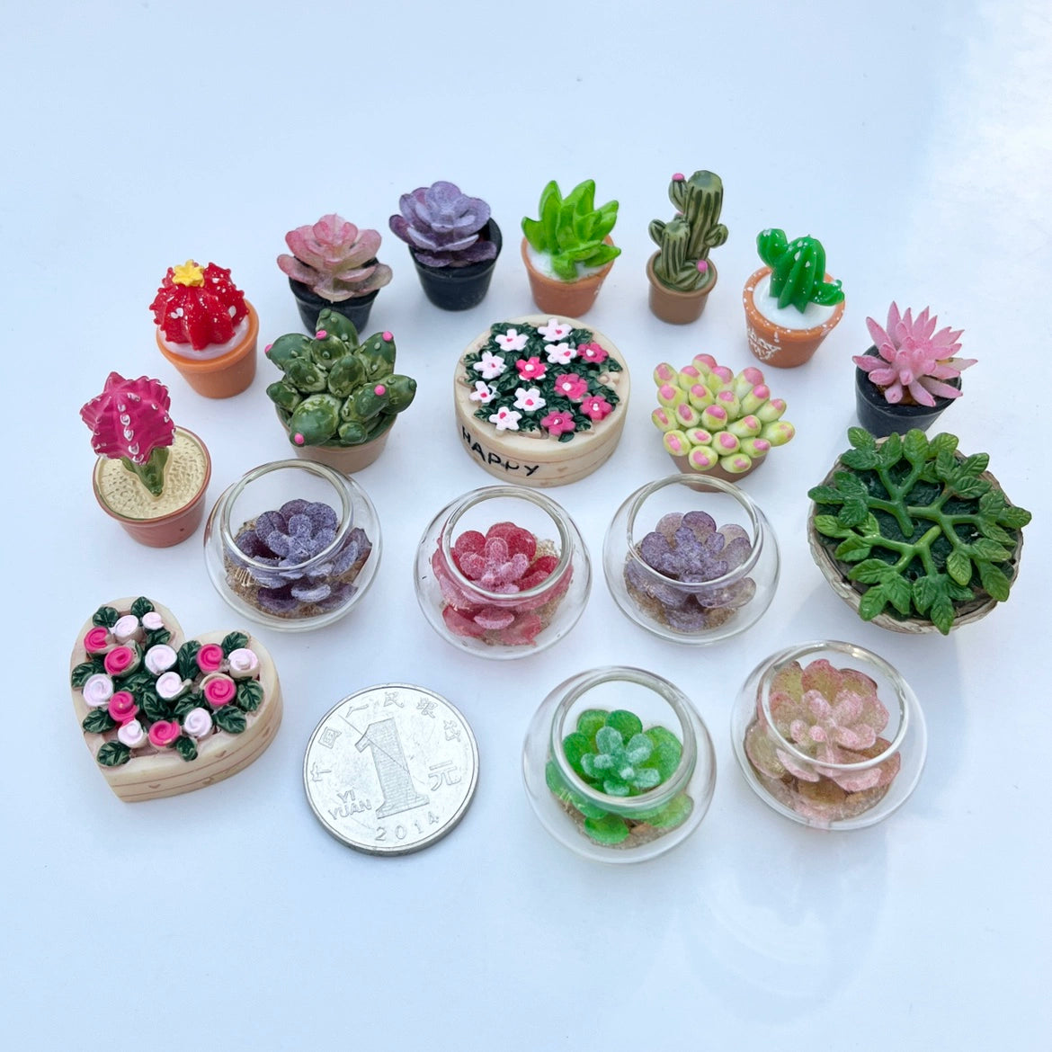 1:12 Scale Miniature Wooden Flower Stand With Potted Plants For Dollhouse Garden Scene BJD Furniture