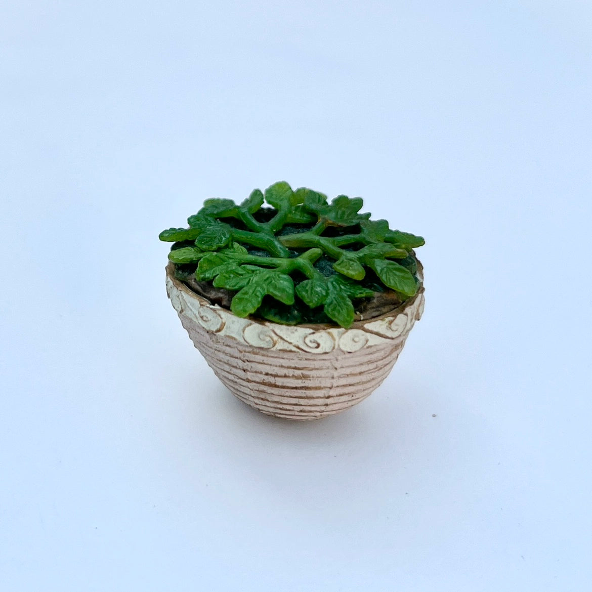 1:12 Scale Miniature Wooden Flower Stand With Potted Plants For Dollhouse Garden Scene BJD Furniture