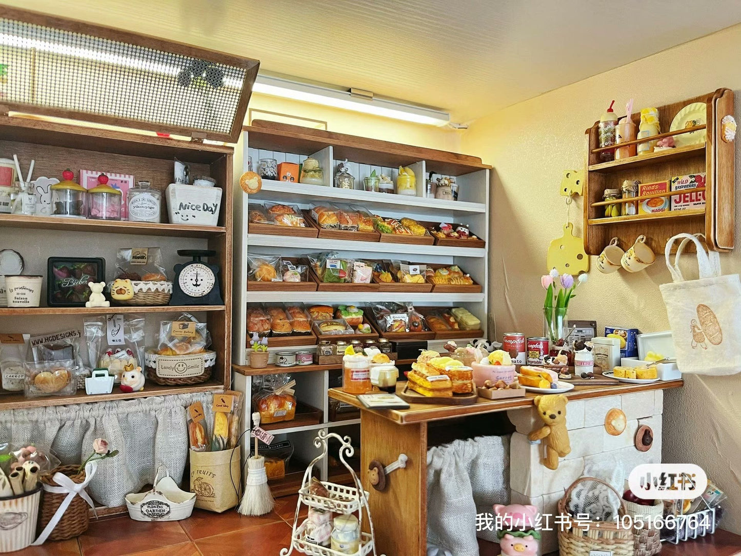 Mueble de pan de madera en miniatura a escala 1:12, mueble vintage para casa de muñecas, accesorio de cocina