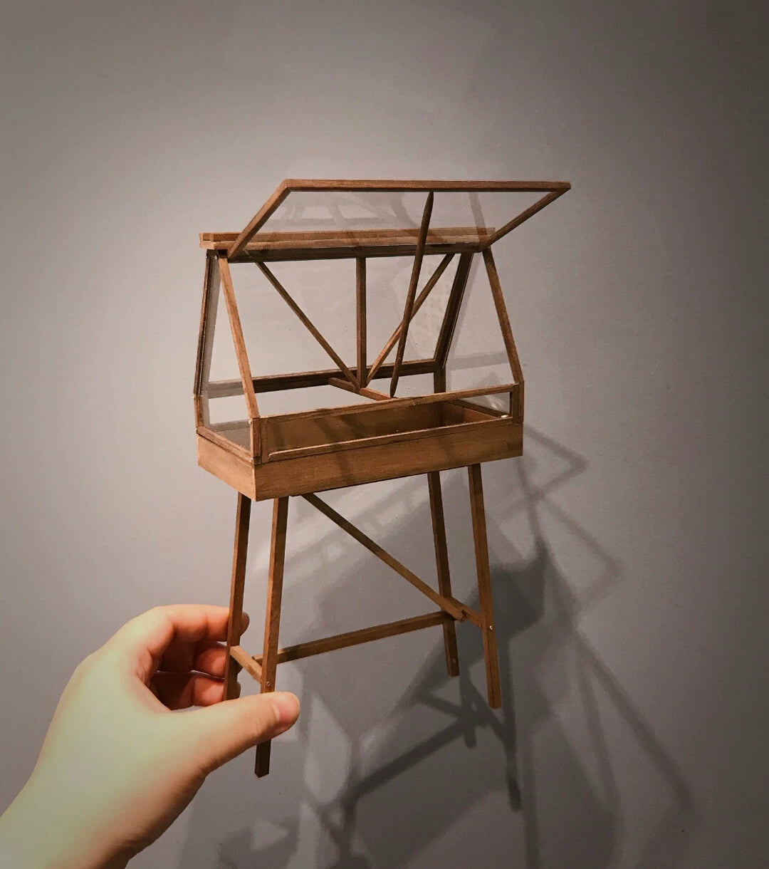 1:12 Scale Miniature Dollhouse Retro Glass Greenhouse For Blythe And Ob11 Dolls