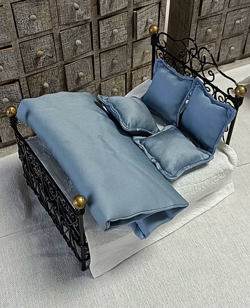 1:6 Scale 1:12 Scale Miniature Dollhouse Bedding Set Furniture
