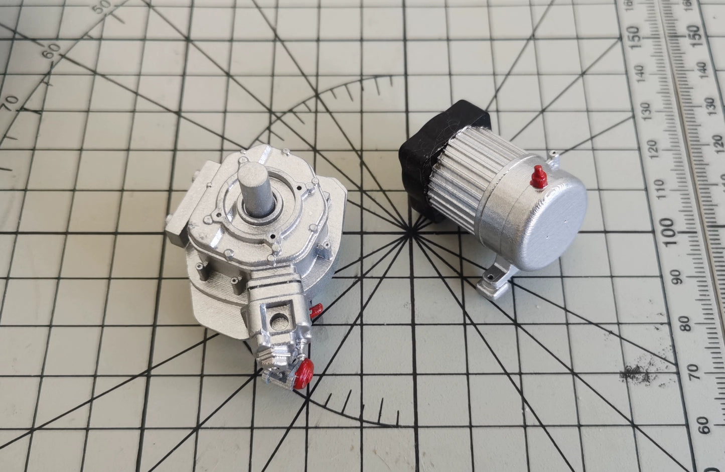 1:6 Scale Mechanical Parts Model Custom Turbine Engine Pump Metal Miniature Industrial Machinery Accessories