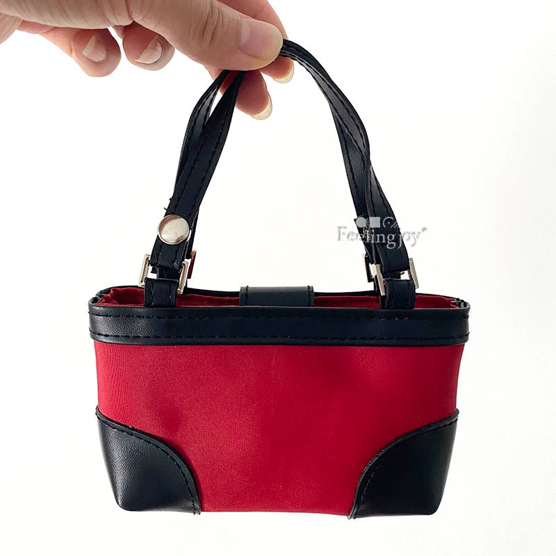 Accesorios en miniatura para muñecas BJD a escala 1:12, cámara, cuaderno, bolsa tipo cubo, caja de picnic