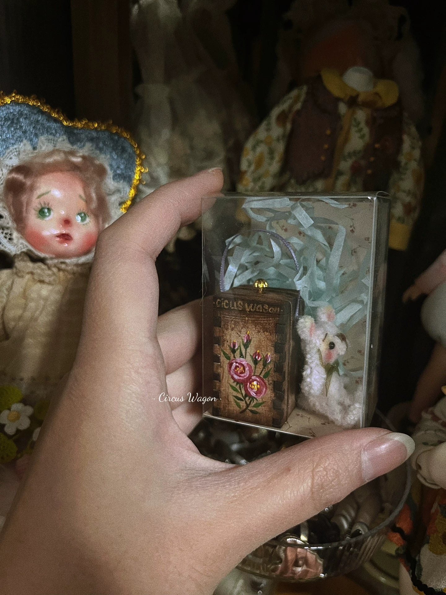 1:12 Scale Miniature Bear And Hand Painted Cookie Jar Dollhouse Furniture