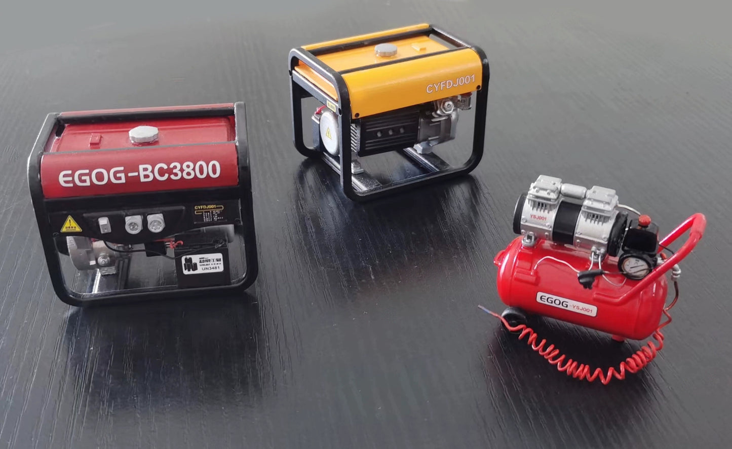 Coche RC Crawler a escala 1:10, generador diésel, modelo Tamiya, accesorio de camión, simulación de escalada, capo