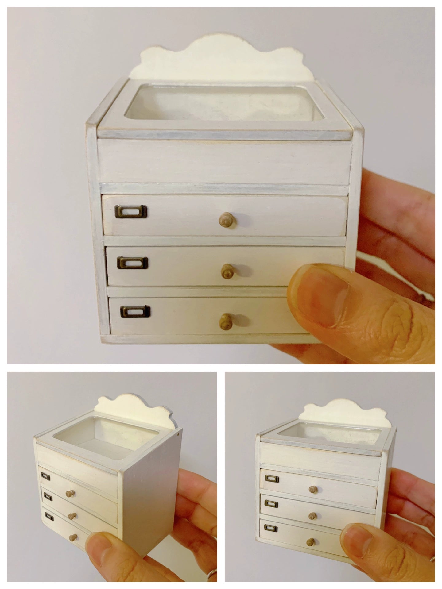 1:6 Scale Wooden Cabinet Wall Hanging Shelf Miniature Dollhouse Furniture For Blythe Doll Retro Kitchen Storage
