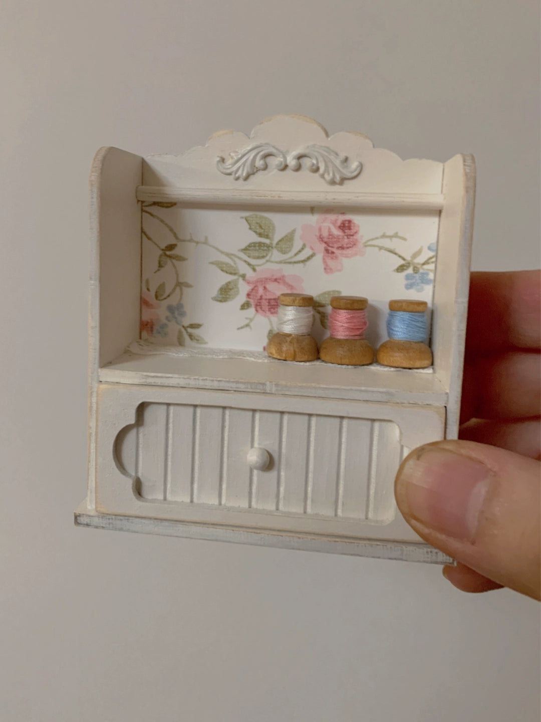 1:6 Scale 1:12 Scale Wooden Cabinet Dollhouse Furniture Miniature Storage Box For Blythe Dolls