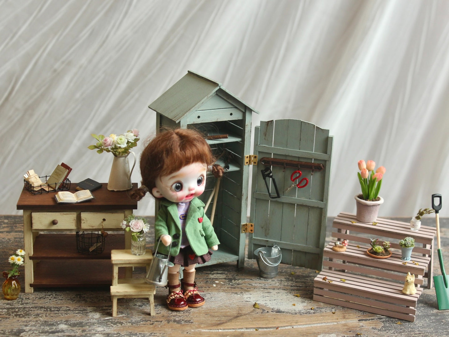 Kit de materiales en miniatura - Serie Jardín Imperfecto