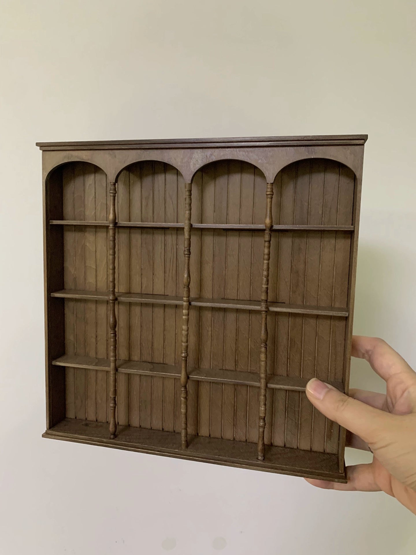 1:6 Scale 1:12 Scale Wooden Cabinet Bookshelf Display Shelf Miniature Dollhouse Furniture For Blythe Dolls
