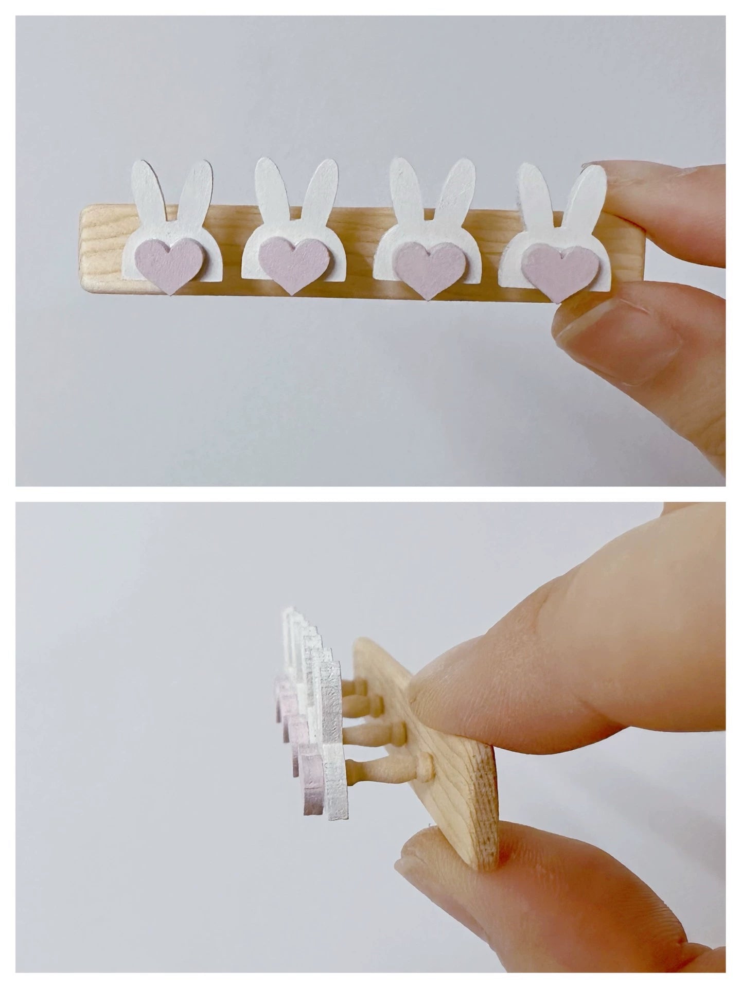 1:6 Scale 1:12 Scale Miniature Dollhouse Furniture Coat Rack Hooks Easter Decorations