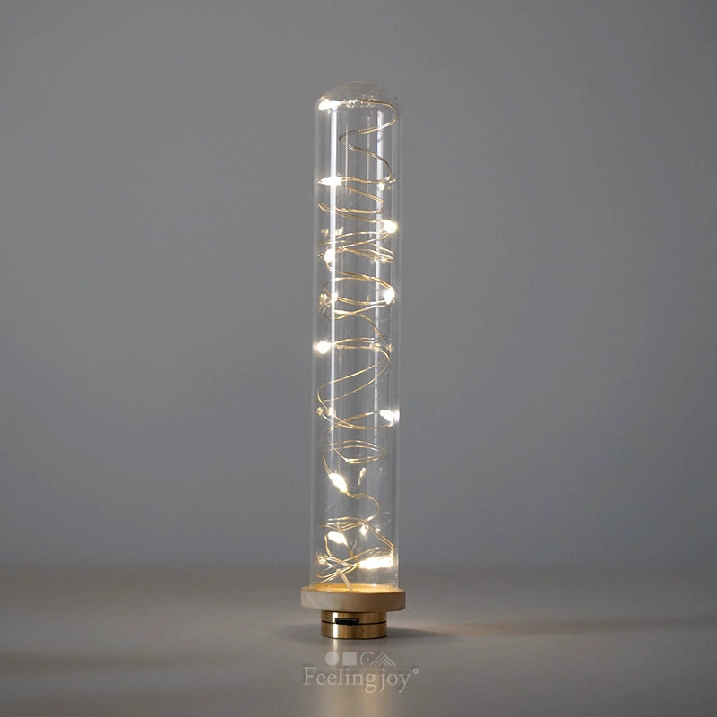 Accesorios para casa de muñecas BJD a escala 1:6, accesorios para escenas Blythe, lámpara de pie LED inalámbrica OB11, botella de luciérnaga en miniatura.