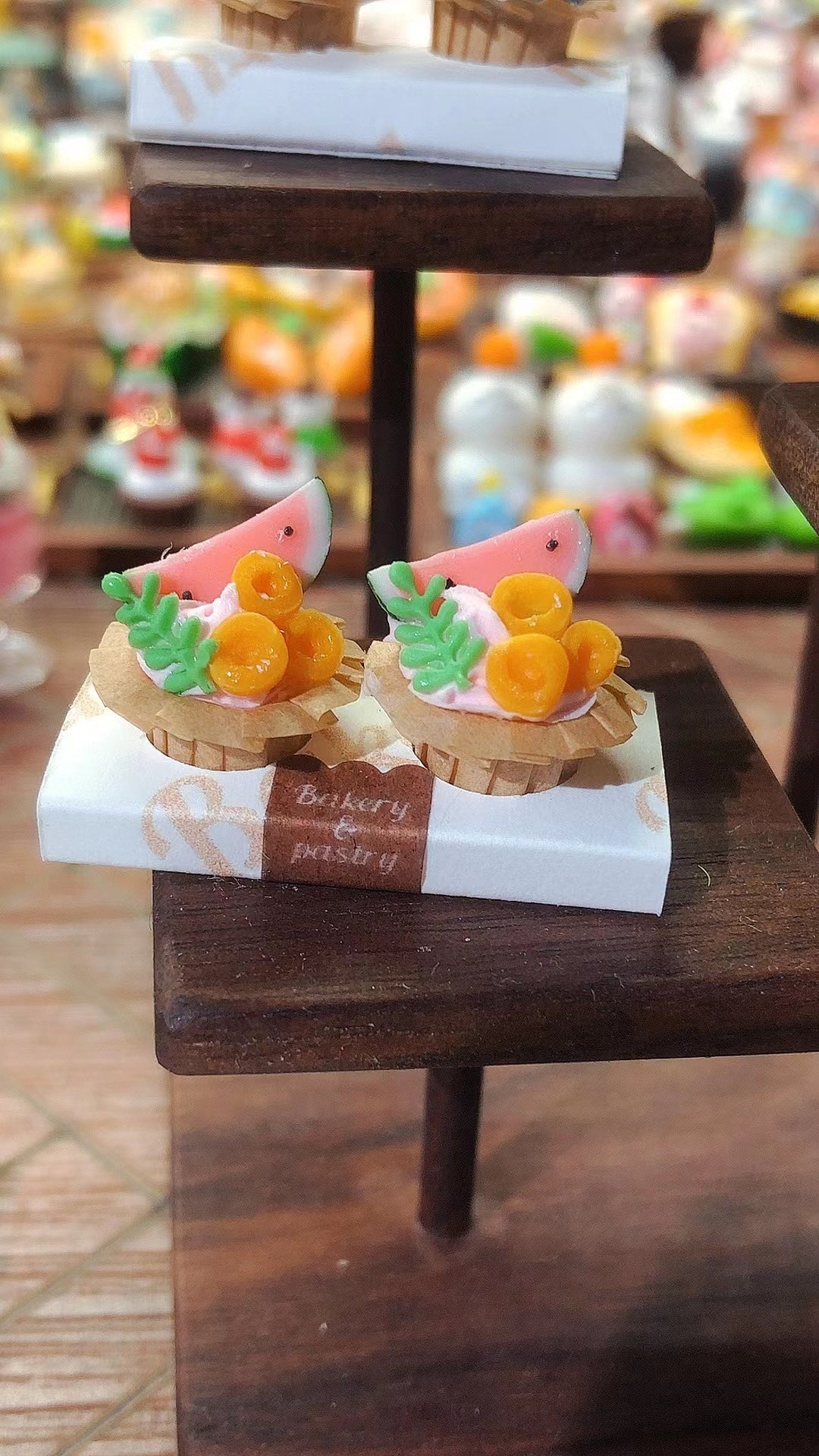 1:12 Scale Miniature Cupcake Series Dollhouse Cake Shop Scene Miniature Food Play