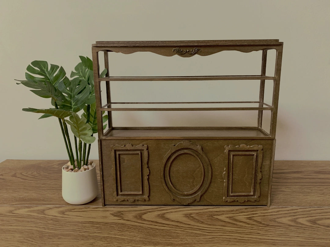 1:6 Scale 1:12 Scale Wooden Bread Cabinet Cake Display Miniature Dollhouse Furniture For Blythe Dolls