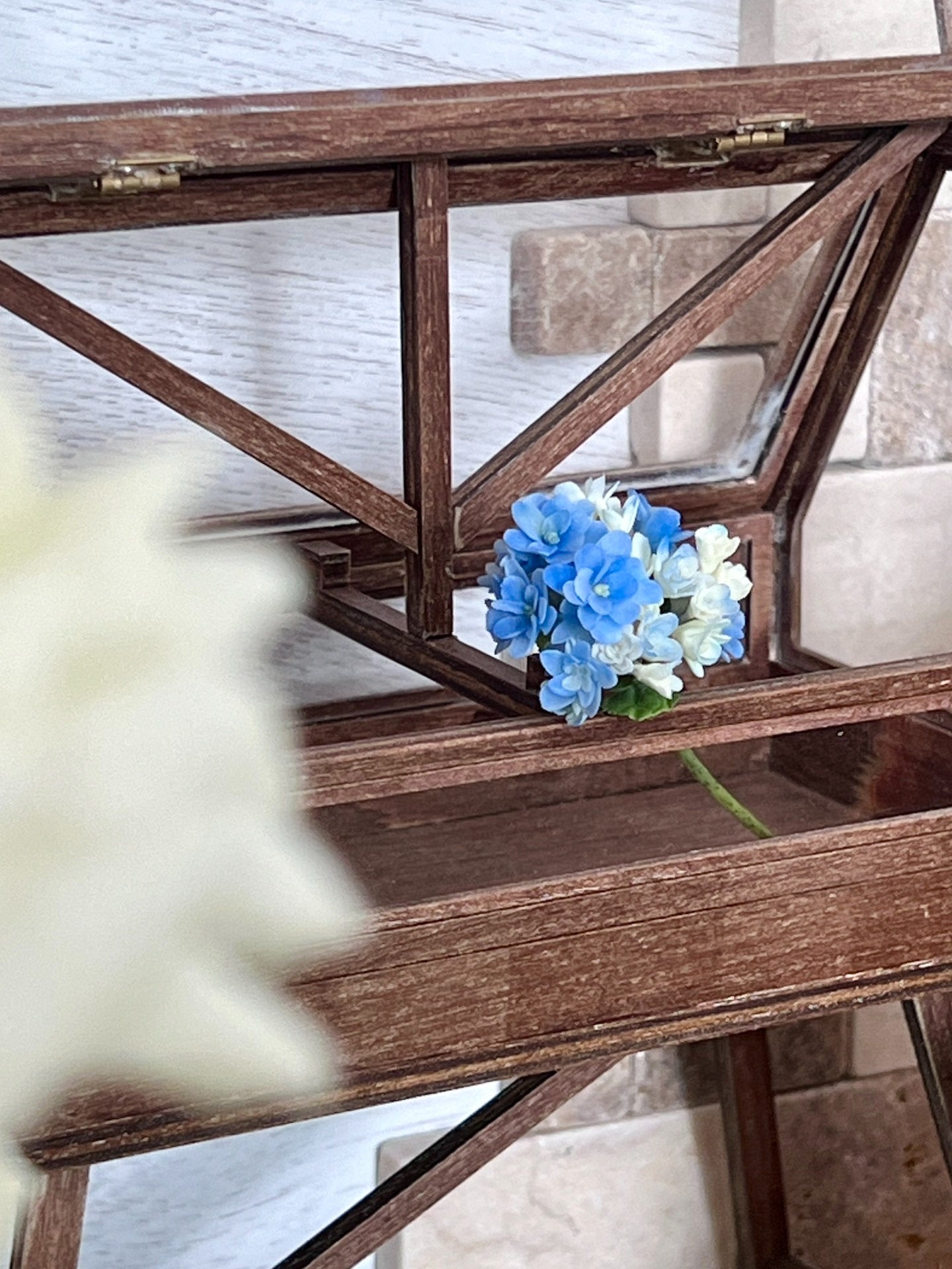 1:6 Scale Miniature Hydrangea Flowers For Blythe Dollhouse Decor