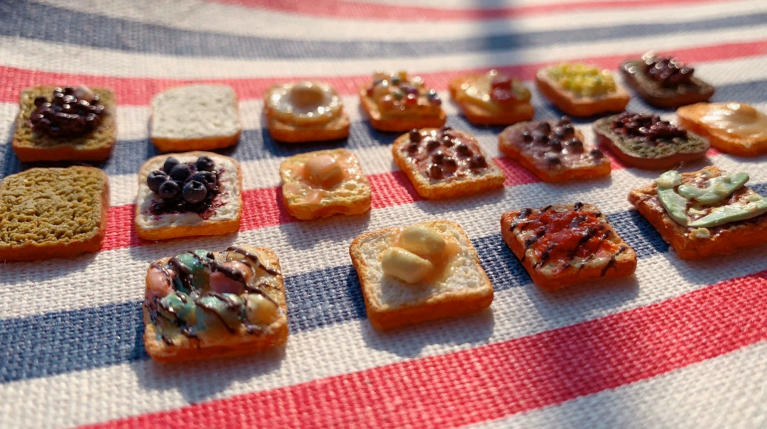 1:12 Scale Miniature Polymer Clay Bread Slices Simple And Detailed Options For Dollhouse Kitchen Decor