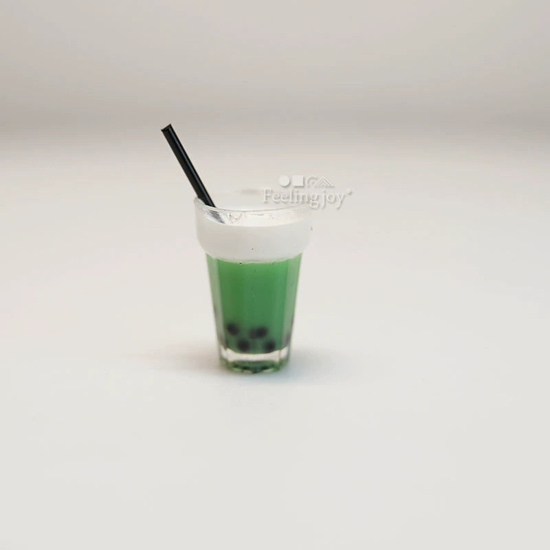 Service à thé miniature pour maison de poupée, échelle 1:6 et échelle 1:12, avec accessoires pour thé noir, citron et matcha